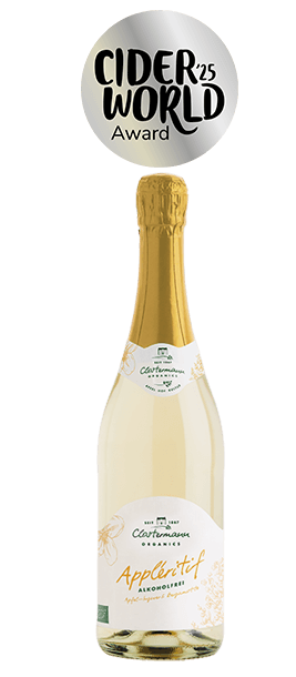 Appléritif Apfel-Ingwer & Bergamotte Cider World ’25 Silver Award in der Kategorie Non-Alcoholic